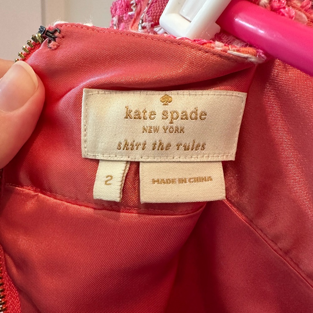 Kate Spade Chic Pink Tweed Skirt - Picture 3 of 4
